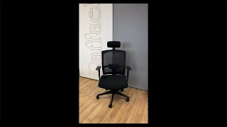 kancelárska stolička BETRIA ergonomická, s ramienkom na vešanie