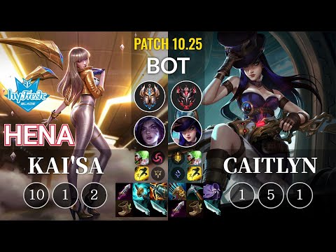 hyF Hena Kai'Sa vs Caitlyn Bot - KR Patch 10.25