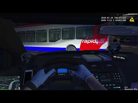 Hot pursuit of a Bus LSPDFR, GTA V Ford Pursuits
