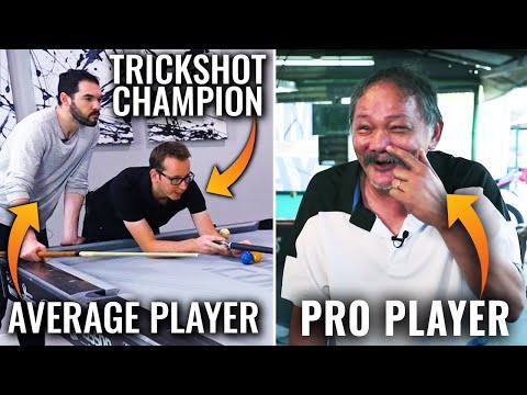 Recreating 5 Efren Reyes Trick Shots with Florian Kohler and Rollie Williams | Average Pool Player