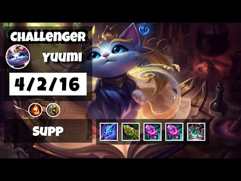 Yuumi Support 11.8 Challenger Gameplay Replay - S11 (4/2/16) - OCE