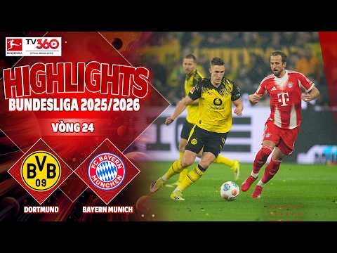 HIGHLIGHTS DORTMUND VS BAYERN MUNICH: KANE GẦM VANG KLASSIKER, CHẾT LẶNG PHÚT 87 | BUNDESLIGA 25/26