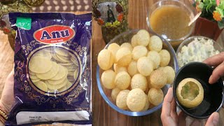 Anu pani puri packet recipe | Anu readymade pani puri packet review | पानी पुरी रेसिपी |