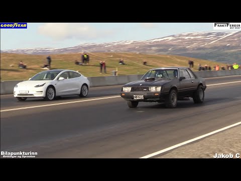 STREET RACING ICELAND 2021! 2.ROUND - CARS & MOTORCYCLES - EAE