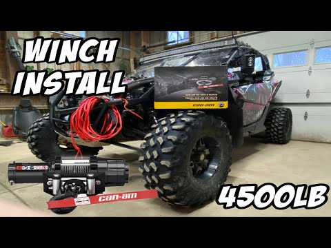 2019 Can Am Maverick X3 4500 Pound Winch Install