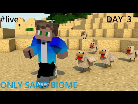 Devil BCG - # LIVE MINECRAFT ! ONLY SAND BIOMES ! LIKE AND SUB OUR CHANNEL