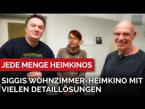 Wohnzimmerheimkino mit vielen Detaillösungen und besonderer Technik. Siggi hat es gemacht.