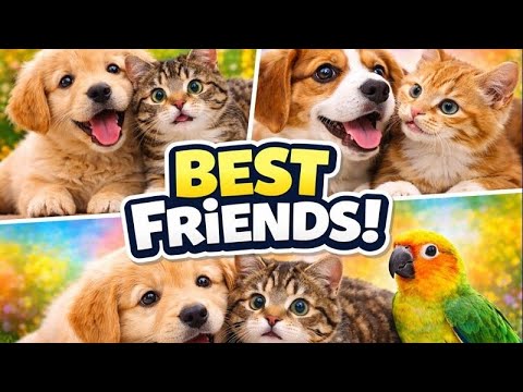 Top 10 Cutest Animal Friendships ❤️#CuteAnimals #AnimalFriends #PetVideos #FunnyAnimals #Animals