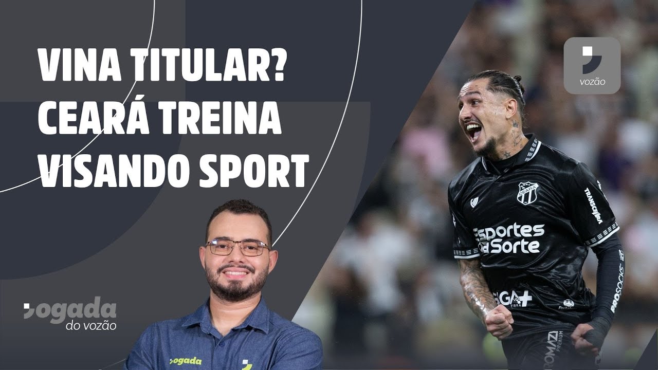 Imagem da notícia Vina será titular do Ceará contra o Sport? Léo Condé tem opções no meio; veja vídeo