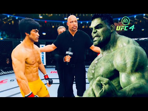 🔥  Bruce Lee vs. Incredible Hulk (EA Sports UFC 4)
