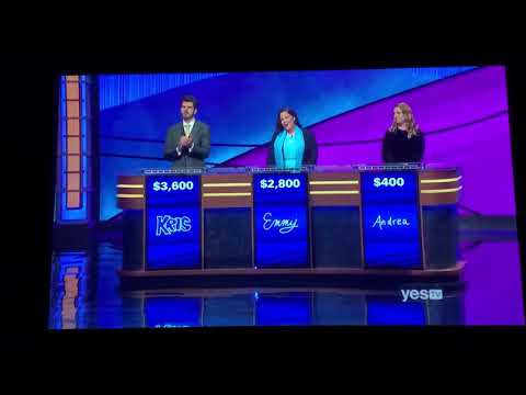 Jeopardy, Kris Sunderic Day 2 - 1st Daily Double (3/18/20)
