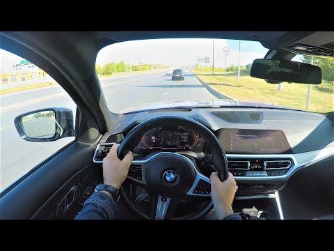 2019 BMW 320d Xdrive - POV Test Drive, acceleration 0-100km/h