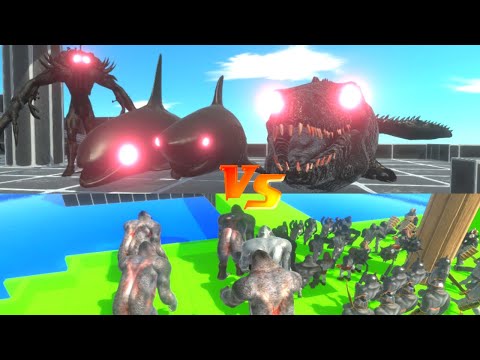 PRIMATES CHALLENGE BLACK AQUATICS AND SCOURGE -  ANIMAL REVOLT BATTLE SIMULATOR