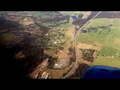 Flying into Launceston Tasmania