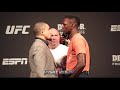 ROBERT WHITTAKER AND ISRAEL ADESANYA FACE OFF AHEAD OF UFC 243