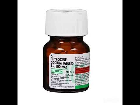 Thyroxine Sodium Tablets Eltroxin 100 mcg