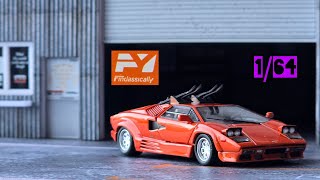 Good surprise! 💡 FY Lamborghini Countach LP 5000 Ski edition. Diecast Car model. 1/64 scale.