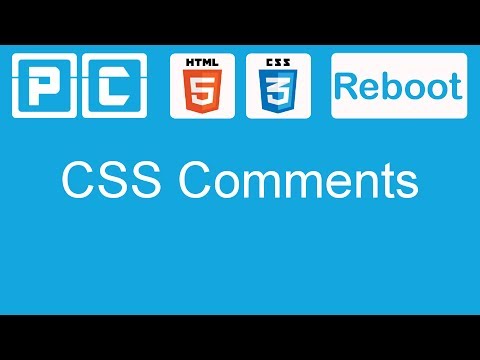 HTML5 and CSS3 beginners tutorial 14 - CSS comments