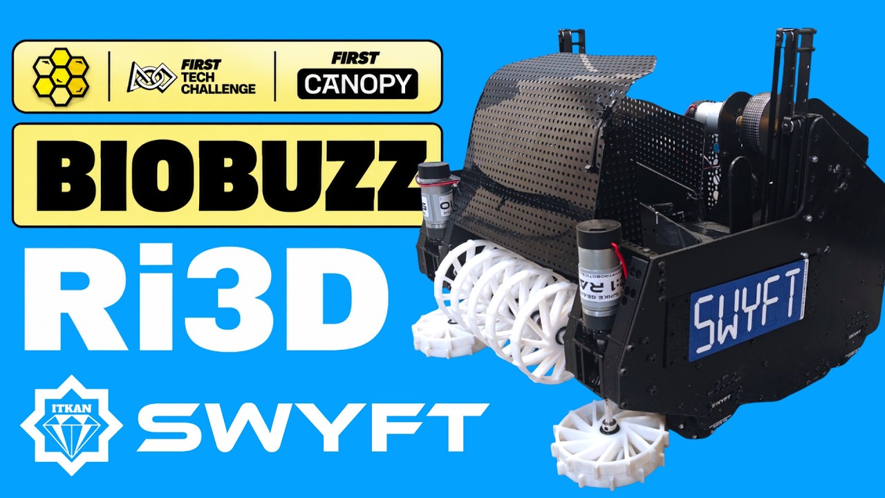 The completed Ri3D robot on the field