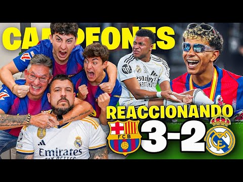 REACCIONANDO al BARÇA 3 - 2 REAL MADRID ¡CAMPEONES de la SUPERCOPA de ESPAÑA!