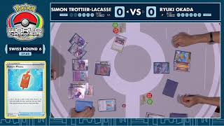【Day1 R6】Simon Trottier Lacasse Vs Ryuki Okada【ポケカWCS2022/ポケカ世界大会 】