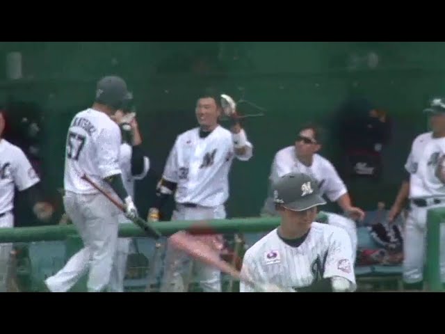 【ファーム】マリーンズ・香月一の夏はこれから!! 7号ソロホームランで追加点!! 2018/8/9 M-L(ファーム)