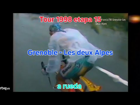 Etapa 15 del Tour 1998 sin interferencias y a rueda. Sesión de spinning, rodillo, ciclismo indoor 