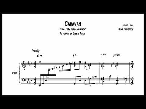 Caravan - Beegie Adair [jazz piano transcription]