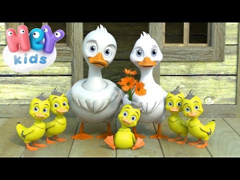 Pięć Małych Kaczątek - Piosenki Dla Dzieci | HeyKids