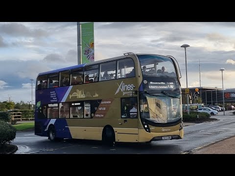 A69 THRASH: Route X85 | YX70OKM/6352 - Go North East: ADL E40D/ADL Enviro 400MMC