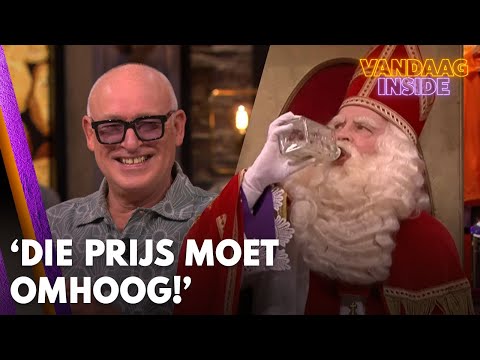 René over te boeken 'directeurtje' Marco Louwerens als Sinterklaas: 'Die prijs moet omhoog!'