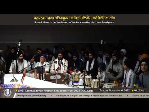 011 Bhai Gurdeep Singh Jee Toronto - Nov 2022 Raensabaayee Keertan