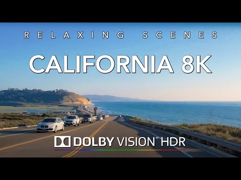 Driving Southern California San Diego Coast in 8K Dolby Vision HDR - Oceanside to Coronado