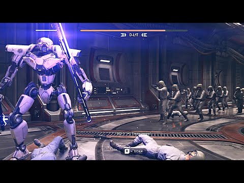 D-L1T vs All Imperial Troopers (part 1) - STAR WARS JEDI SURVIVOR
