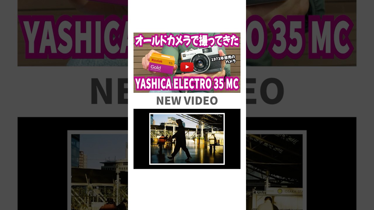【告知】全編はチャンネルで。新動画アップのお知らせ。#filmcamera #photography #camera