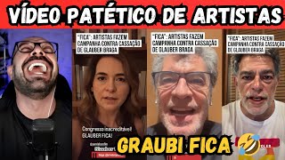 Artistas fazem vídeo patético em apoio a Glauber Braga.