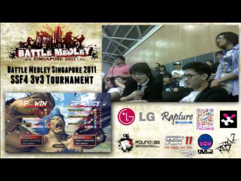 Battle Medley Singapore 2011 - SSF4AE 3v3 Finals - Team EG and Friend vs Team Pumpkin