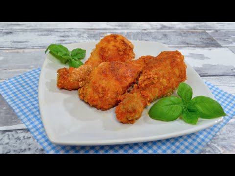 Baked chicken drumsticks in crispy breading - How to make - Delicious Dishes