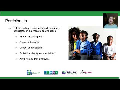 Presenting Evaluation Findings
