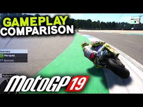 MOTOGP 19 GAMEPLAY VS MOTOGP 18!! (MotoGP 2019 Game)