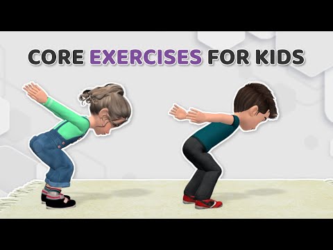 FLAT TUMMY CORE EXERCISES FOR KIDS | Kids Exercise
