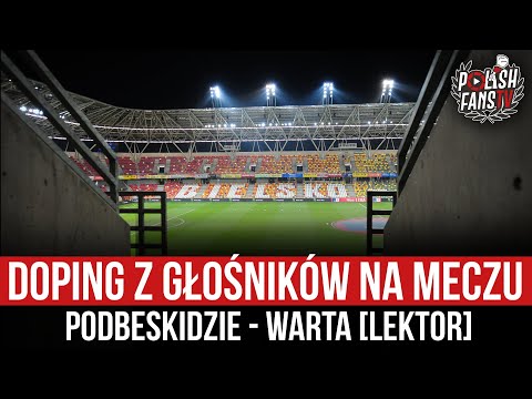 Doping z głośników na meczu Podbeskidzie - Warta [LEKTOR] (19.10.2020 r.)