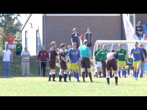 MZC'11 1 - Heerjansdam 1   06-06-2015 Veel strijd, spanning, rood, geel en goals.