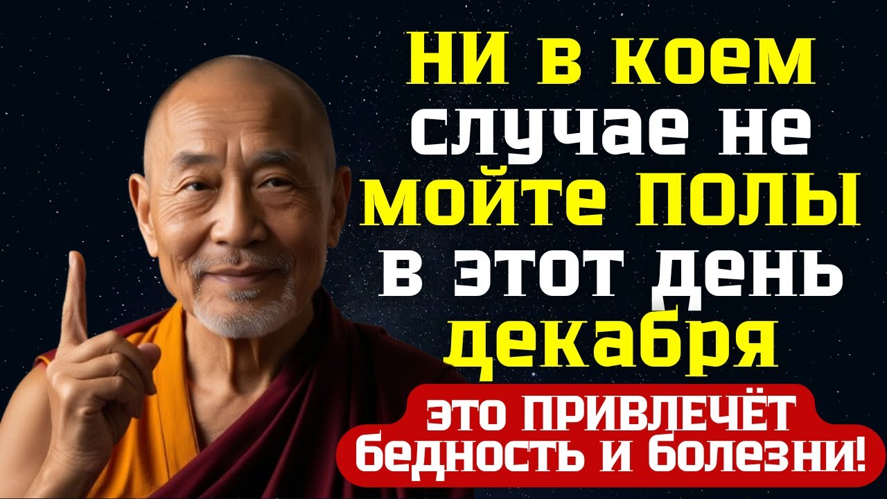 НИ в коем случае не мойте ПОЛЫ в этот день декабря, это ПРИВЛЕЧЁТ бедность и болезнь!