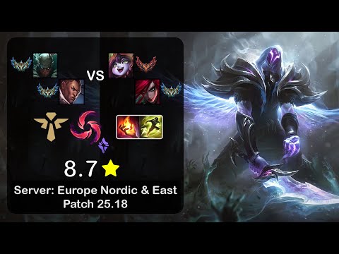 Pyke Support + Lucian vs Lulu + Katarina - EUNE Challenger - Patch 25.18