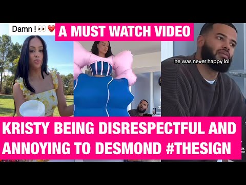 Comparison Of Videos Of Kristy Sarah Disrespecting Desmond & Being Annoying - Must Watch #viralvideo