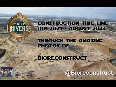 Epic Universe: Aerial Evolution | Construction Journey 2021-2023
