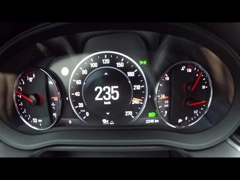 Opel Insignia Grand Sport 2.0 Turbo AWD 260 PS - 0-100 km/h Tachovideo Beschleunigung Acceleration