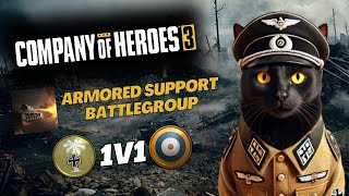 Company of Heroes 3 | 1v1 Armored Support Battlegroup Multiplayer Gameplay - No Commentary