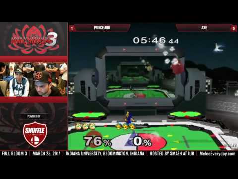 Full Bloom 3 - Prince Abu (Jigglypuff) vs Tempo | Axe (Young Link, Falco, Pikachu) - Top 32 - WR1